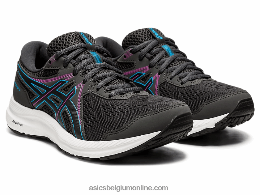 gel strijd 7 V6HXR24024 grafietgrijs/digitaal aqua Asics