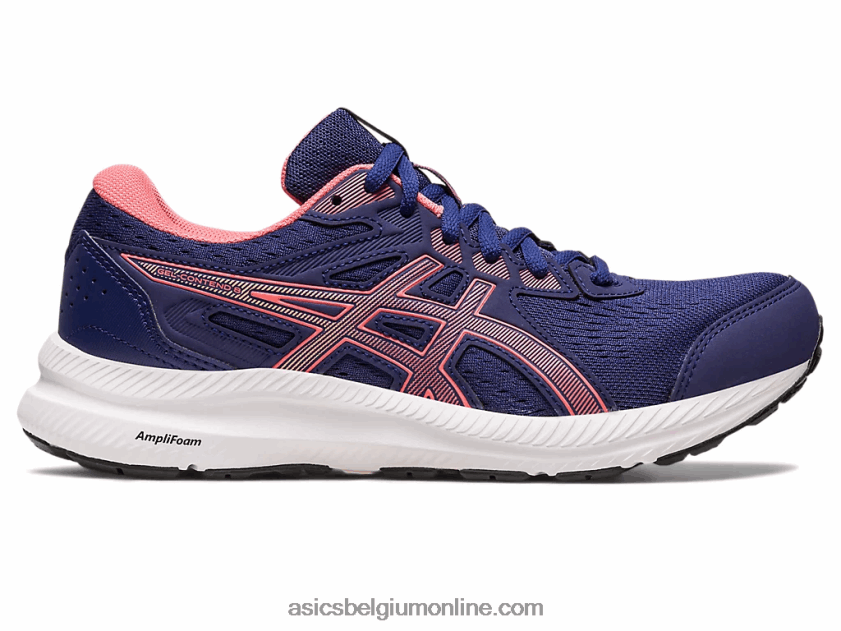 gel strijd 8 V6HXR22443 indigoblauw/papaja Asics