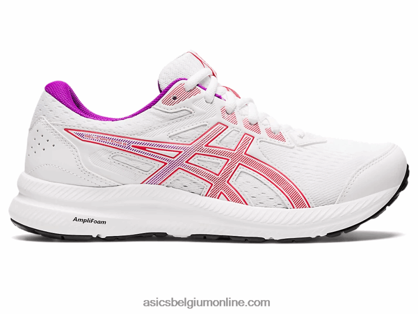 gel strijd 8 V6HXR22657 wit/rood alarm Asics