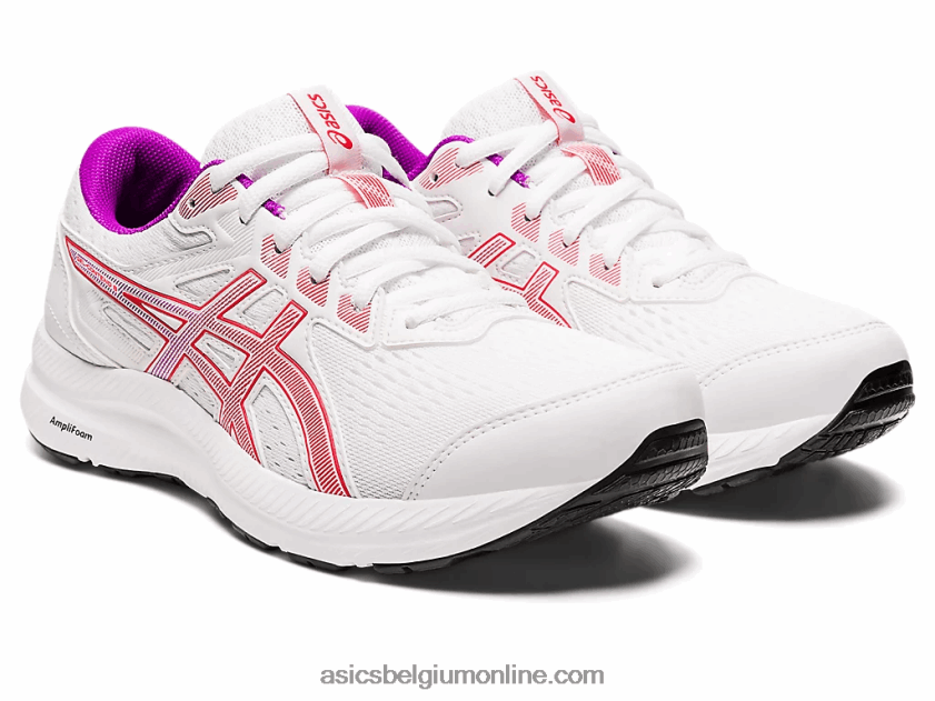 gel strijd 8 V6HXR22657 wit/rood alarm Asics