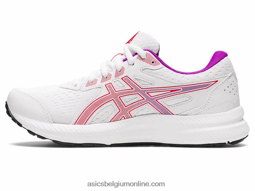 gel strijd 8 V6HXR22657 wit/rood alarm Asics
