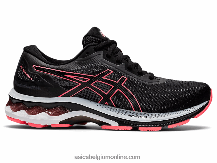 gel-superion 5 V6HXR22606 zwart/vlammend koraal Asics