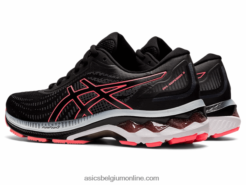 gel-superion 5 V6HXR22606 zwart/vlammend koraal Asics