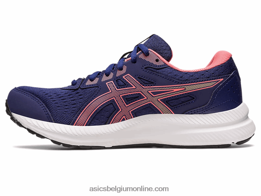 gelcontend 8 breed V6HXR22455 indigoblauw/papaja Asics