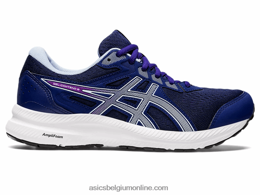 gelcontend 8 breed V6HXR22597 duik blauwe/zachte lucht Asics