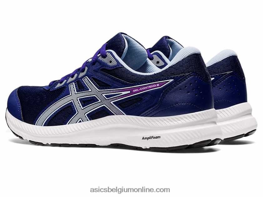 gelcontend 8 breed V6HXR22597 duik blauwe/zachte lucht Asics