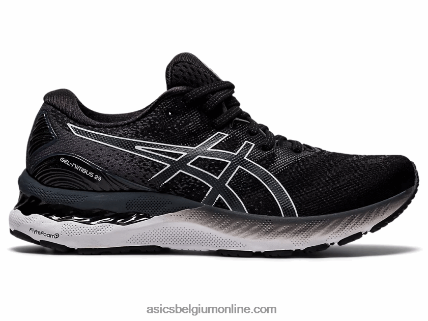 gelnimbus 23 breed V6HXR24011 zwart wit Asics