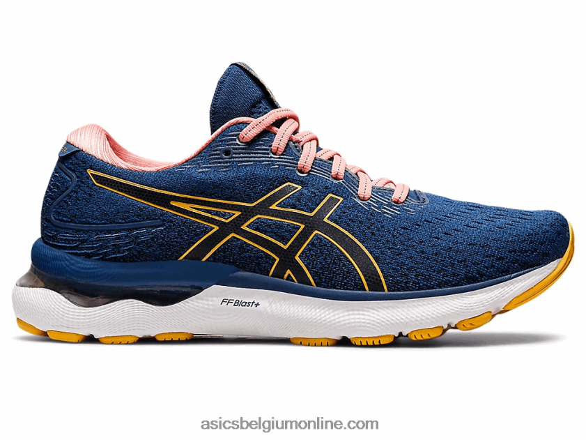 gelnimbus 24 V6HXR22667 nachtblauw/tijgergeel Asics
