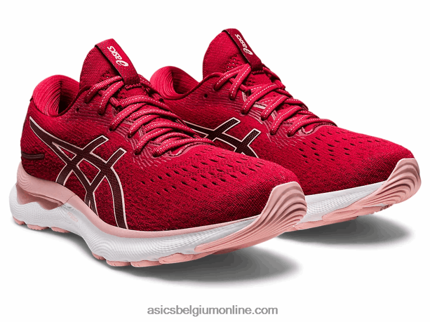gelnimbus 24 V6HXR22682 veenbes/gerijpte roos Asics
