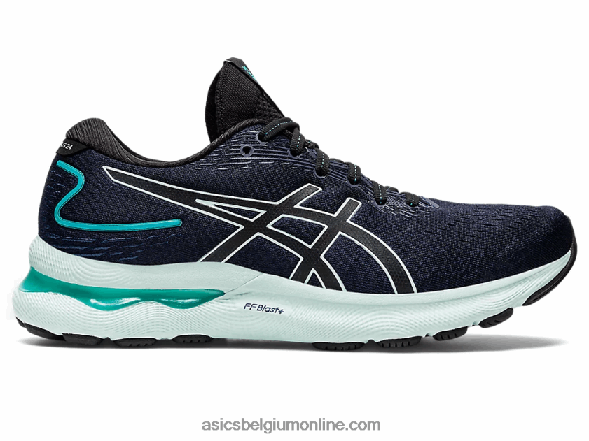 gelnimbus 24 V6HXR22964 zwarte/rustgevende zee Asics