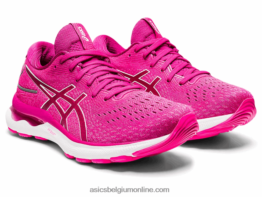 gelnimbus 24 V6HXR23548 fuchsia rood/wit Asics
