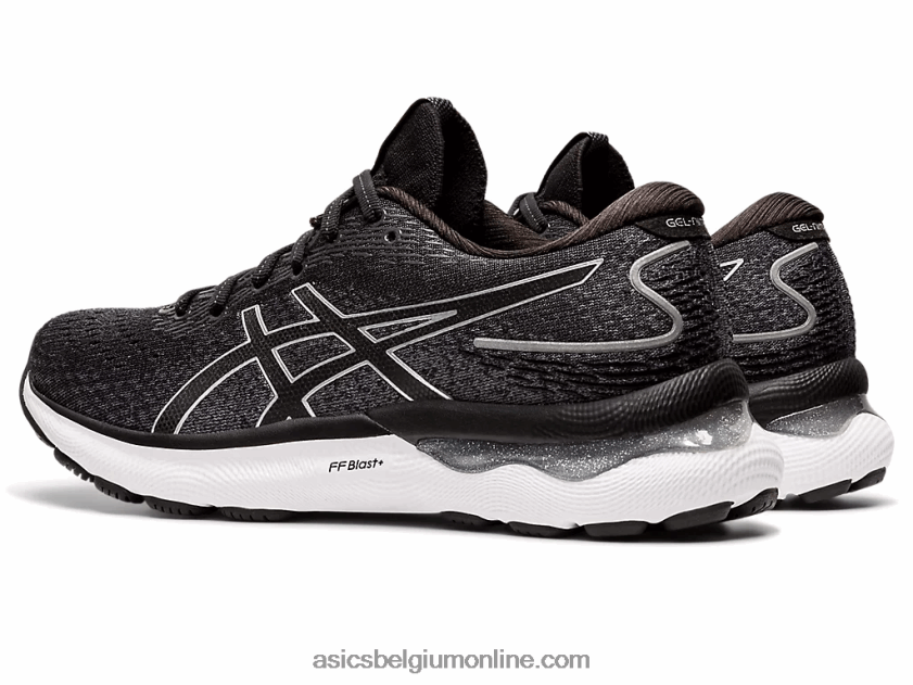 gelnimbus 24 breed V6HXR23426 zwart/puur zilver Asics