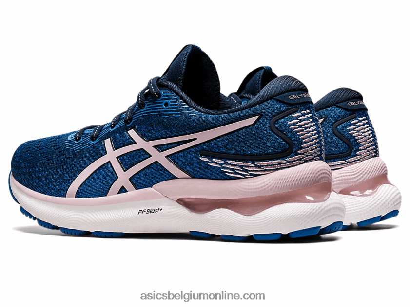 gelnimbus 24 breed V6HXR23430 frans blauw/nauwelijks roze Asics