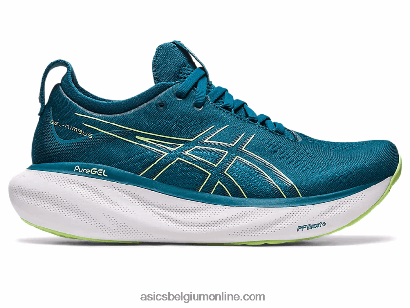 gelnimbus 25 V6HXR22259 inkt teal/limoengroen Asics