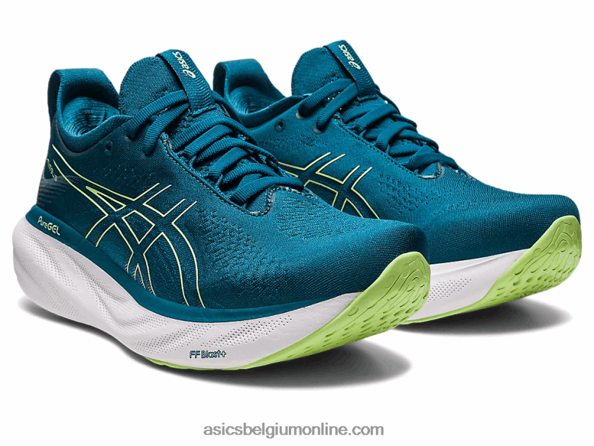 gelnimbus 25 V6HXR22259 inkt teal/limoengroen Asics