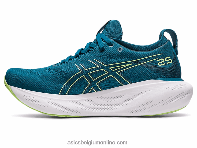 gelnimbus 25 V6HXR22259 inkt teal/limoengroen Asics