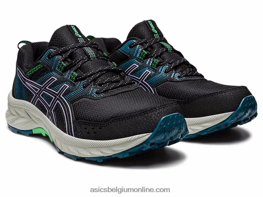gelventure 9 breed V6HXR22216 zwart/digitaal violet Asics