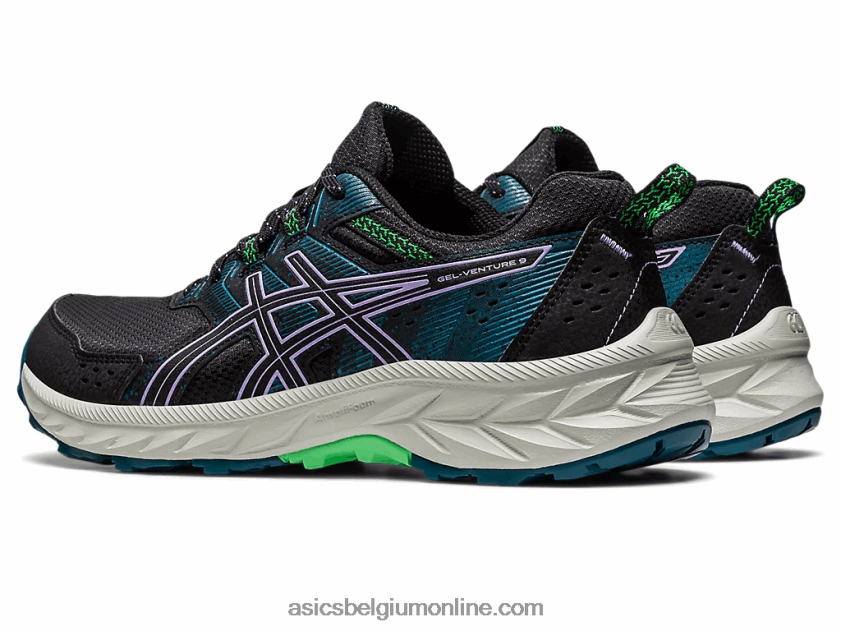 gelventure 9 breed V6HXR22216 zwart/digitaal violet Asics