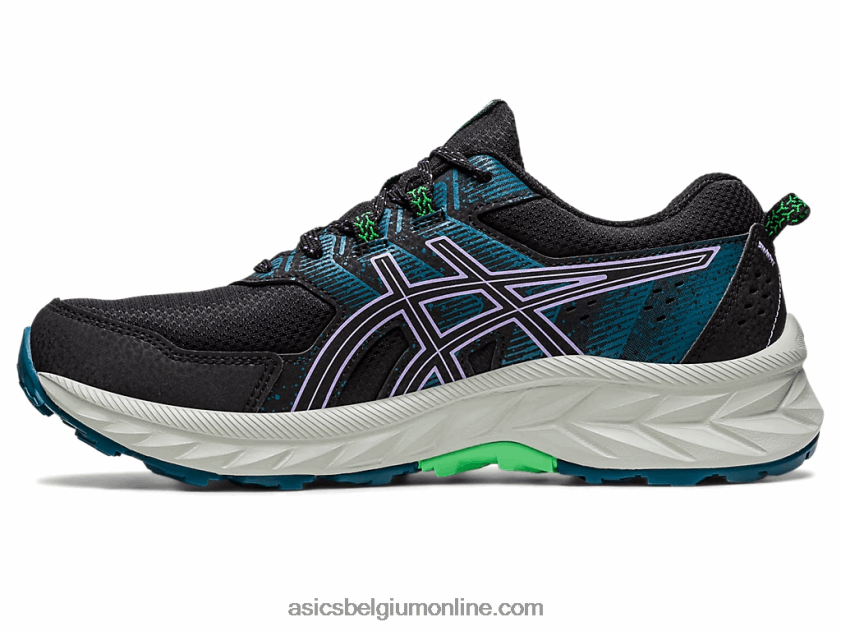 gelventure 9 breed V6HXR22216 zwart/digitaal violet Asics