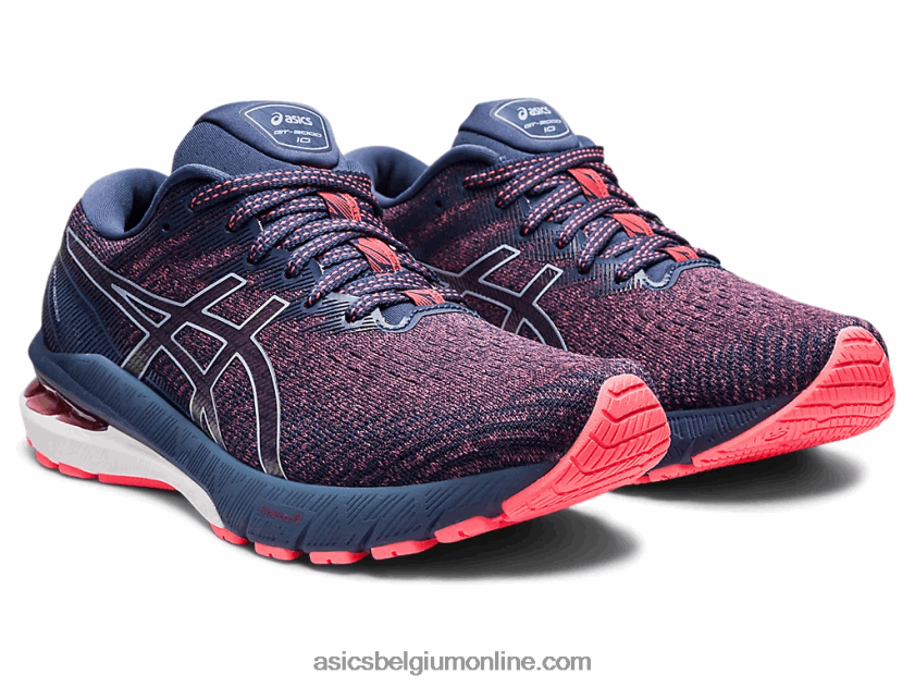 gt-2000 10 V6HXR23691 vlammend koraal/donderblauw Asics