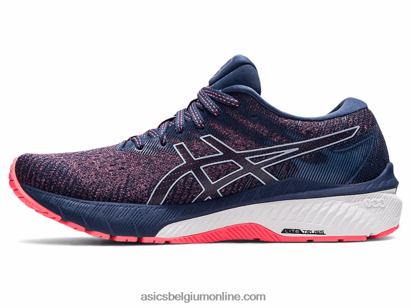 gt-2000 10 V6HXR23691 vlammend koraal/donderblauw Asics