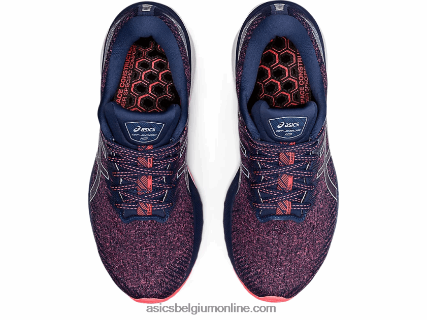 gt-2000 10 V6HXR23691 vlammend koraal/donderblauw Asics