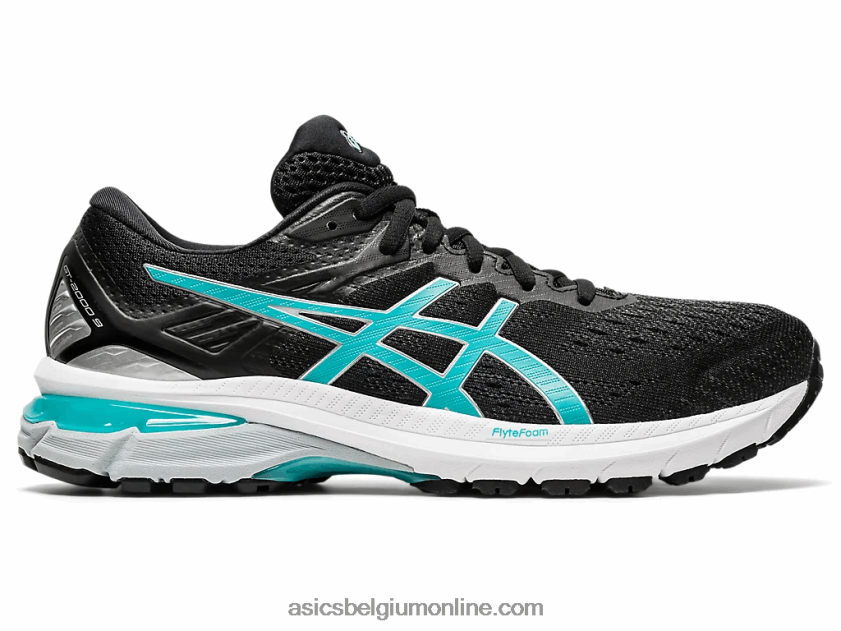gt-2000 9 V6HXR24125 zwart/techno cyaan Asics