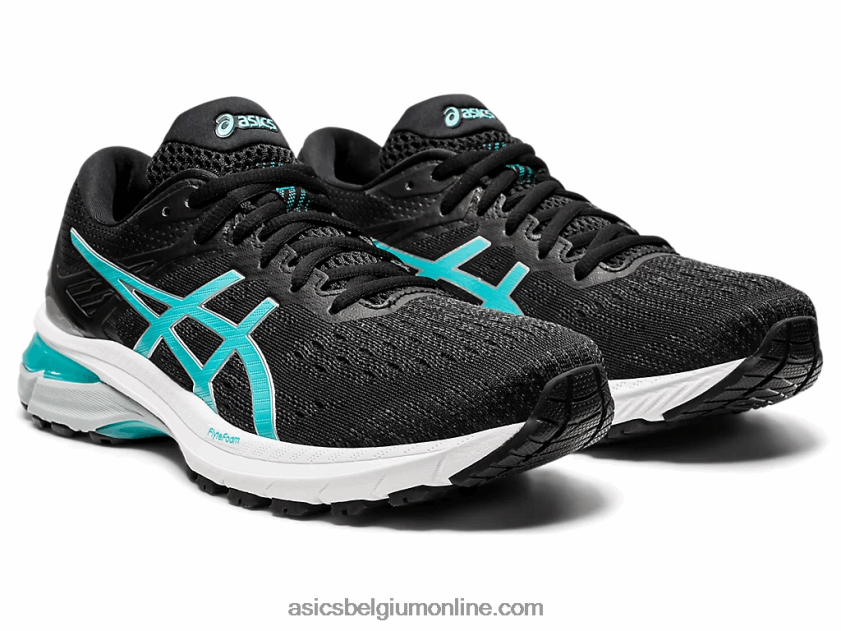 gt-2000 9 V6HXR24125 zwart/techno cyaan Asics