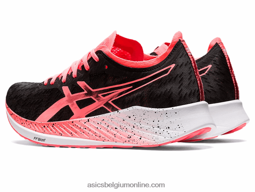 magische snelheid V6HXR23649 zwart/vlammend koraal Asics