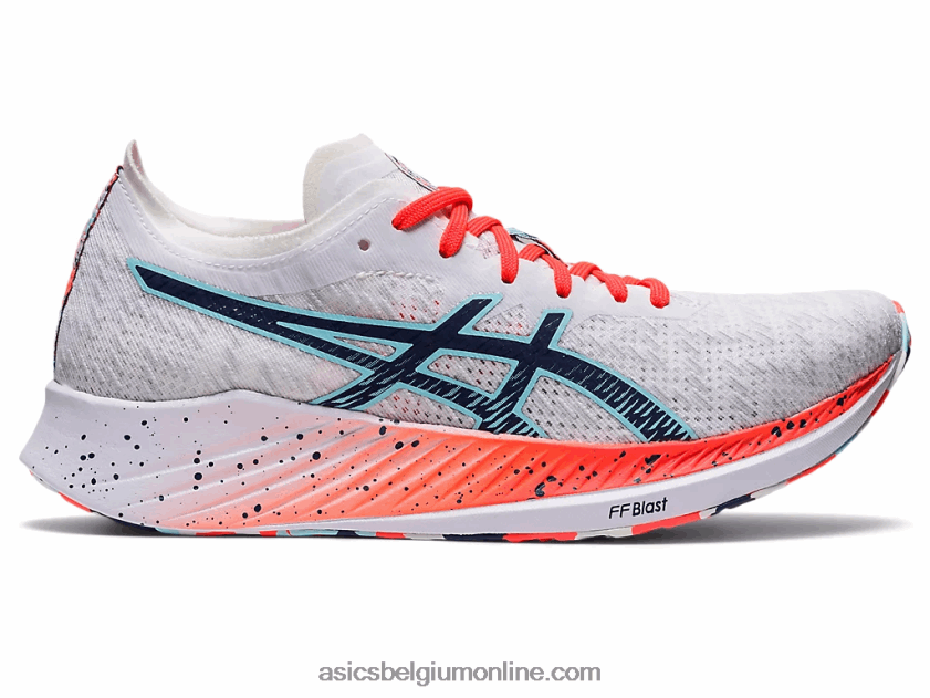 magische snelheid V6HXR23741 wit/donderblauw Asics