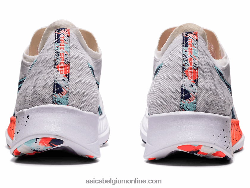 magische snelheid V6HXR23741 wit/donderblauw Asics