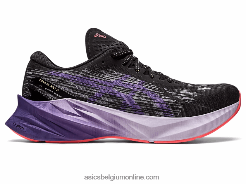 novablast 3 V6HXR22460 zwart/stoffig paars Asics