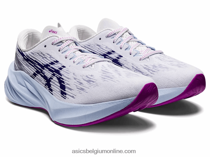 novablast 3 V6HXR22887 wit/duikblauw Asics