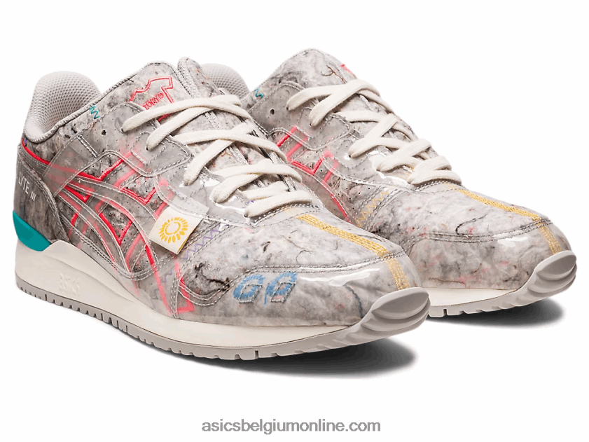 gel-lyte iii en gerecycled vilt V6HXR2212 oestergrijs/divaroze Asics