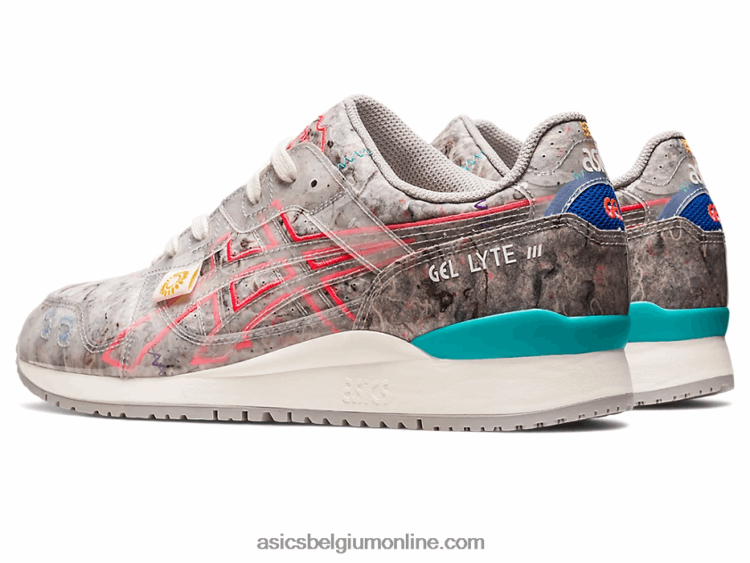 gel-lyte iii en gerecycled vilt V6HXR2212 oestergrijs/divaroze Asics