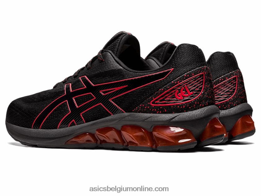 gel-quantum 180 vii V6HXR2742 zwart/rood alarm Asics
