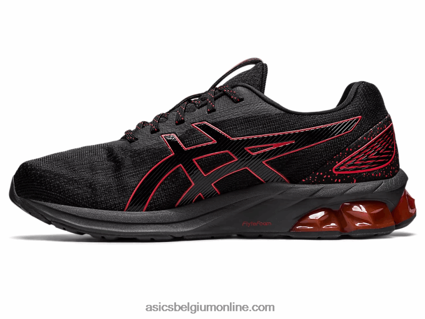 gel-quantum 180 vii V6HXR2742 zwart/rood alarm Asics