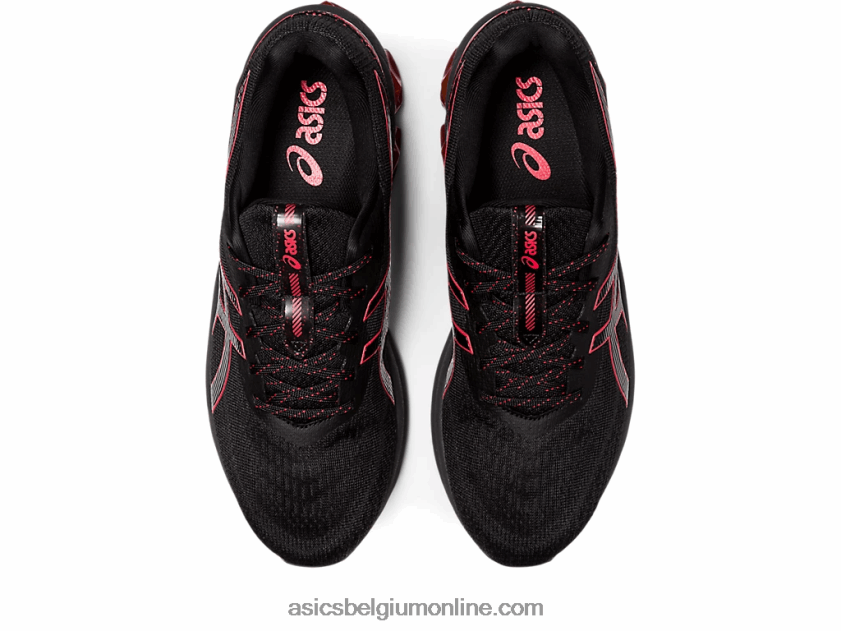 gel-quantum 180 vii V6HXR2742 zwart/rood alarm Asics