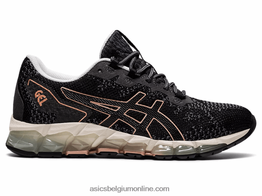 gel-quantum 360 6 gebreid V6HXR22838 zwart/draagtas grijs Asics