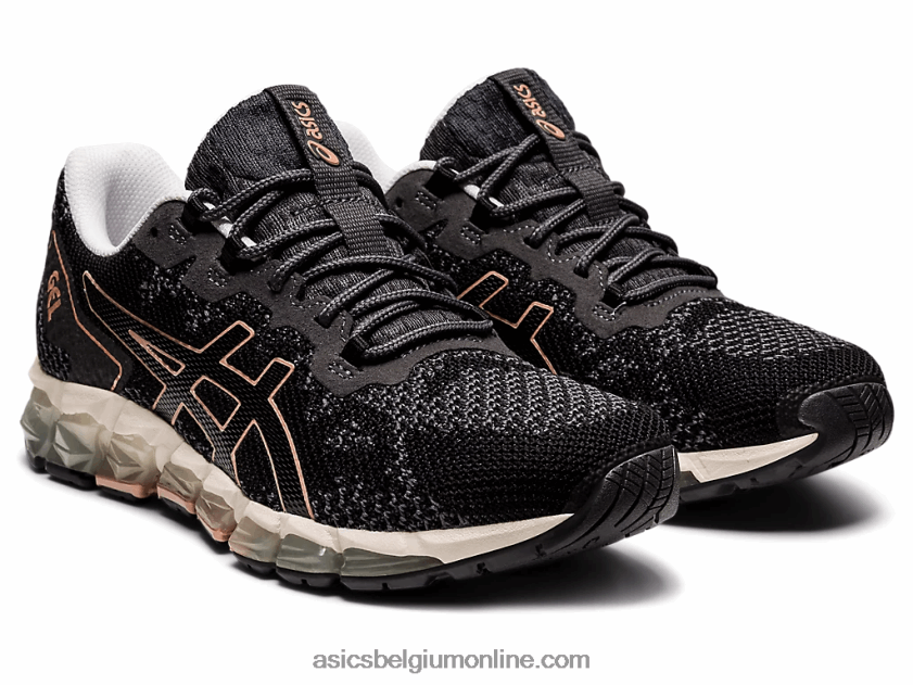 gel-quantum 360 6 gebreid V6HXR22838 zwart/draagtas grijs Asics