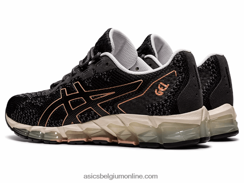 gel-quantum 360 6 gebreid V6HXR22838 zwart/draagtas grijs Asics
