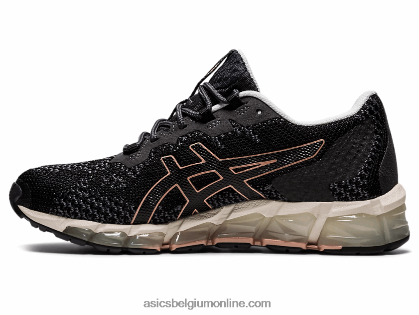 gel-quantum 360 6 gebreid V6HXR22838 zwart/draagtas grijs Asics