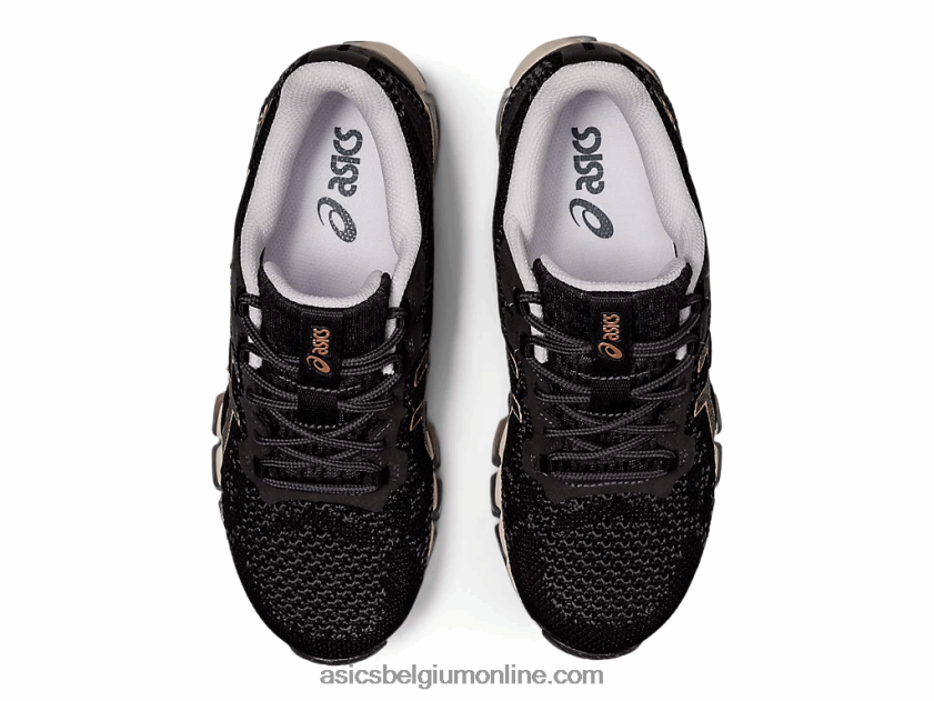 gel-quantum 360 6 gebreid V6HXR22838 zwart/draagtas grijs Asics