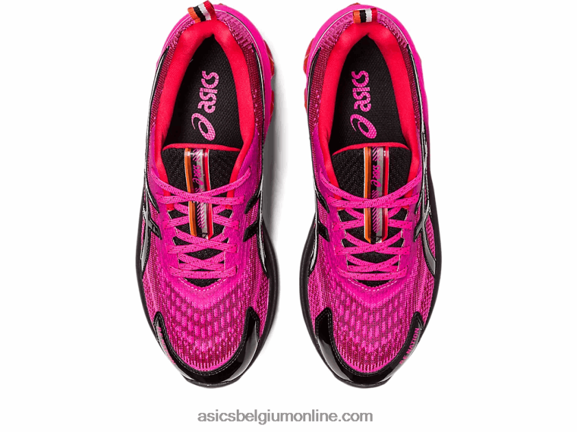 p.e natie x gel-quantum 180 vii V6HXR22382 roze glo/zwart Asics