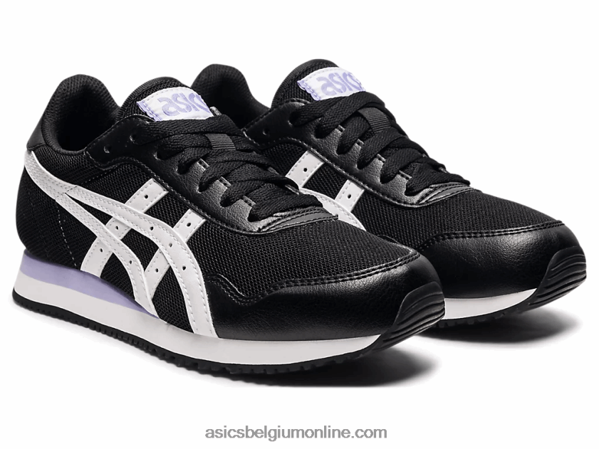 tijger loper V6HXR23734 zwart wit Asics