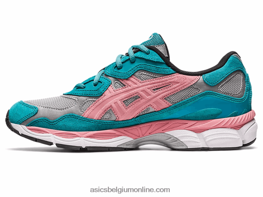 wakker ny x gel-nyc V6HXR2308 puur zilver/groen blauwe leisteen Asics