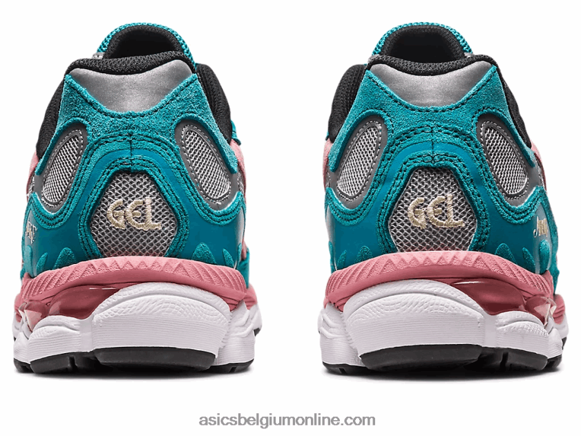 wakker ny x gel-nyc V6HXR2308 puur zilver/groen blauwe leisteen Asics