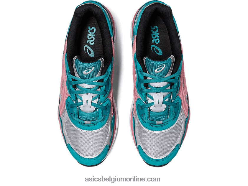 wakker ny x gel-nyc V6HXR2308 puur zilver/groen blauwe leisteen Asics