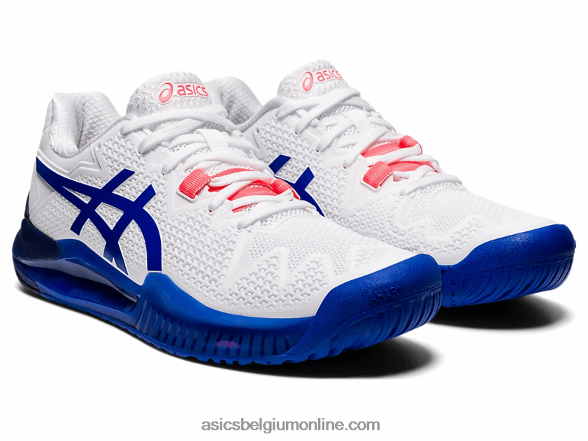 gel-resolutie 8 V6HXR23867 wit/lapis lazuli blauw Asics