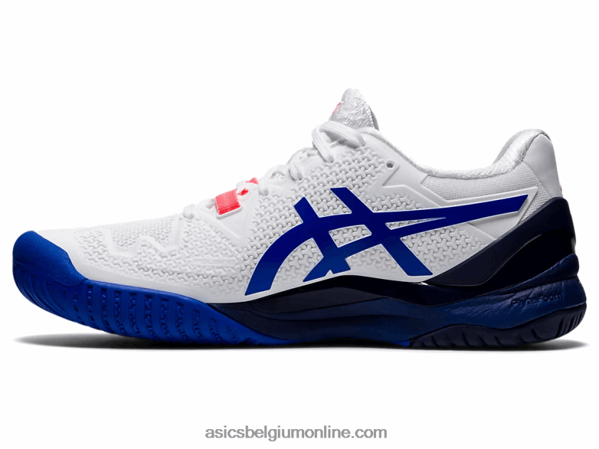 gel-resolutie 8 V6HXR23867 wit/lapis lazuli blauw Asics